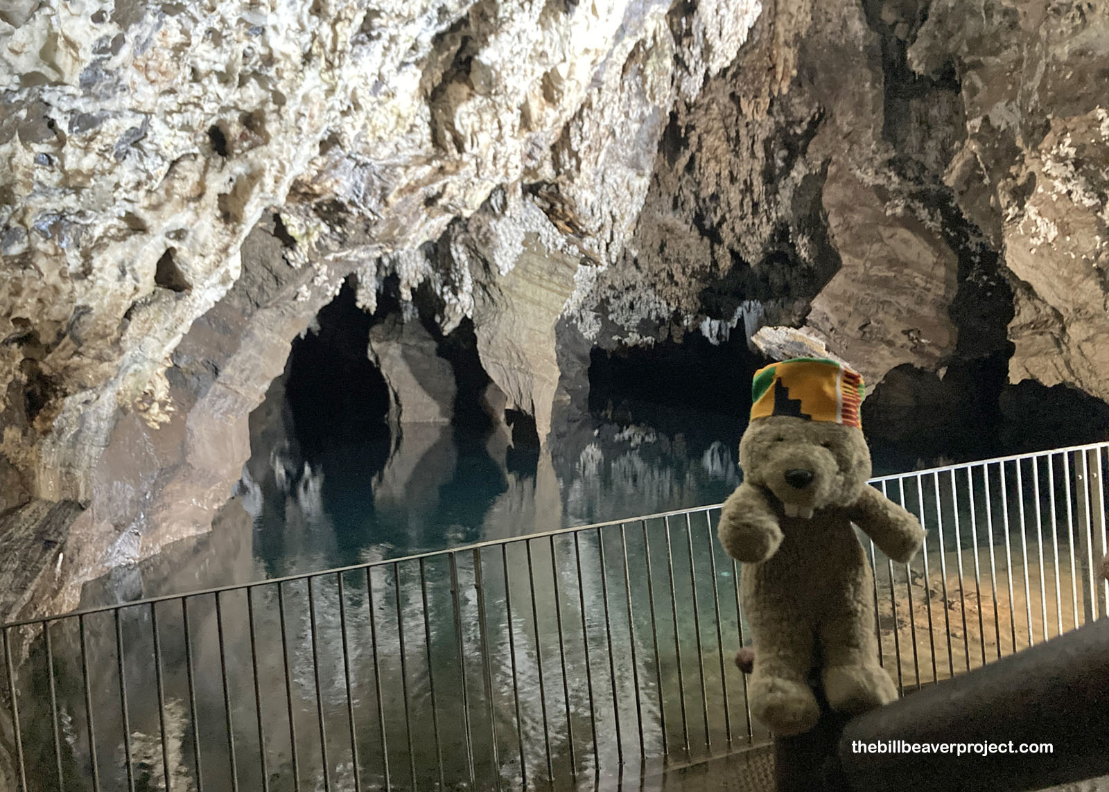 An underground lake in the cave!