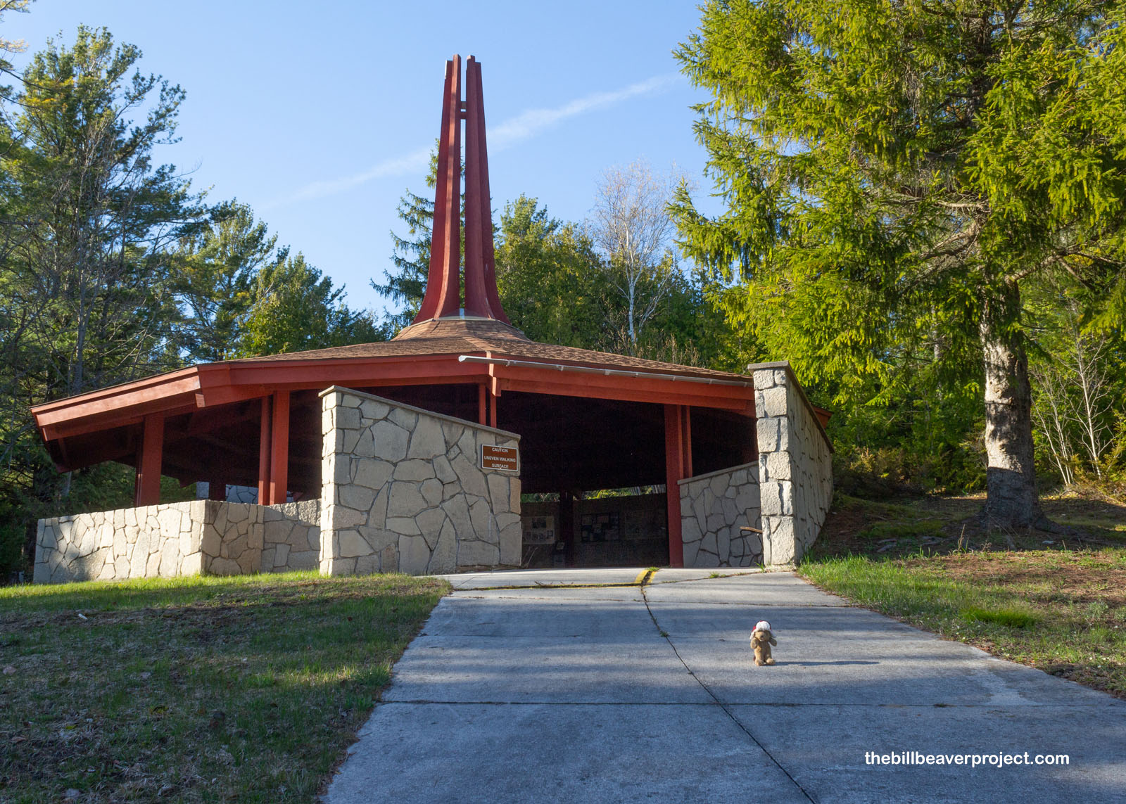 The memorial's pavilion!