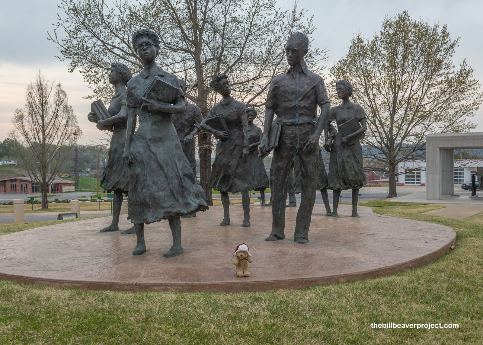 A monument to the Little Rock Nine!