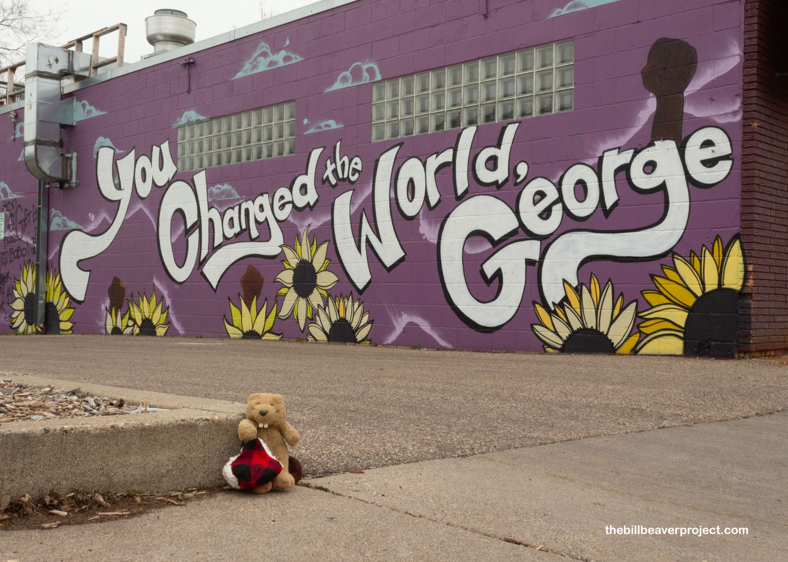 One of the many murals in memory of George Floyd!