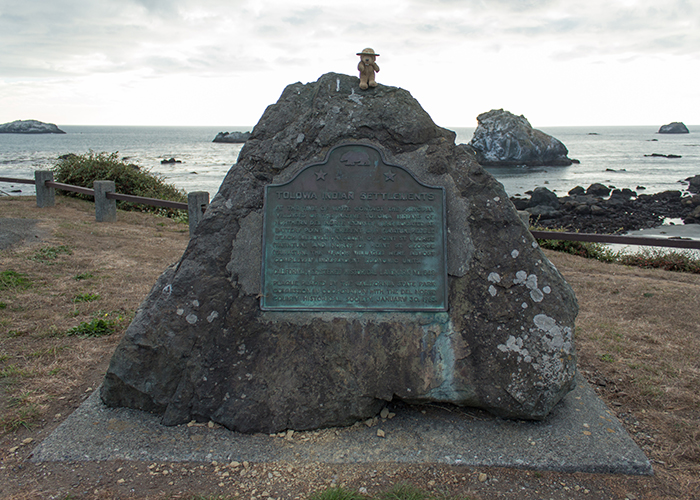 Site of Old Indian Village at Pebble Beach, Crescent City!