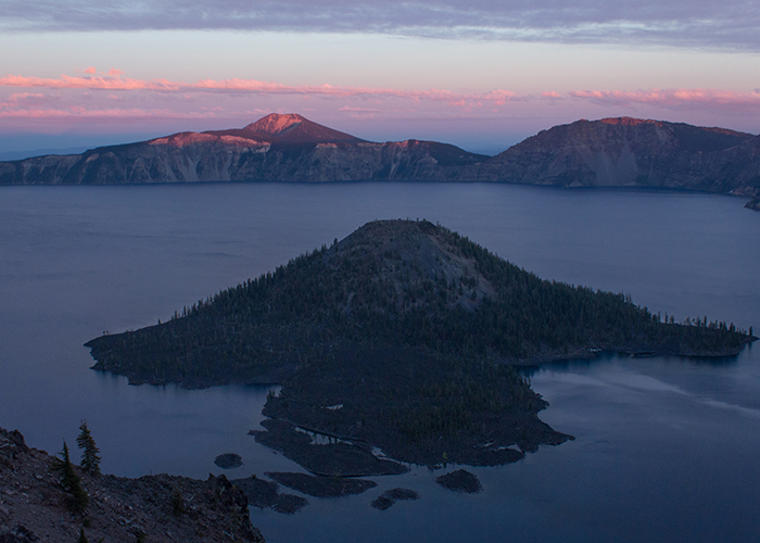 Crater Lake from Two Peaks!