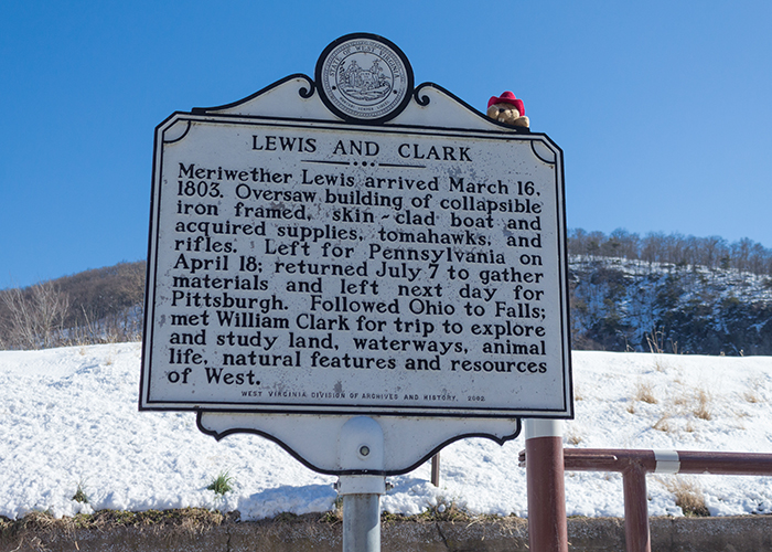 Lewis and Clark Marker at Harpers Ferry!