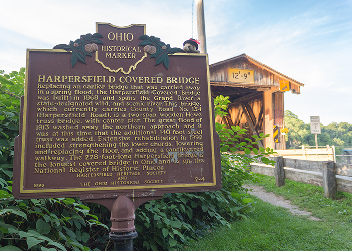 Harpersfield Covered Bridge!