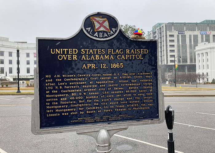 United States Flag Raised over Alabama Capitol!