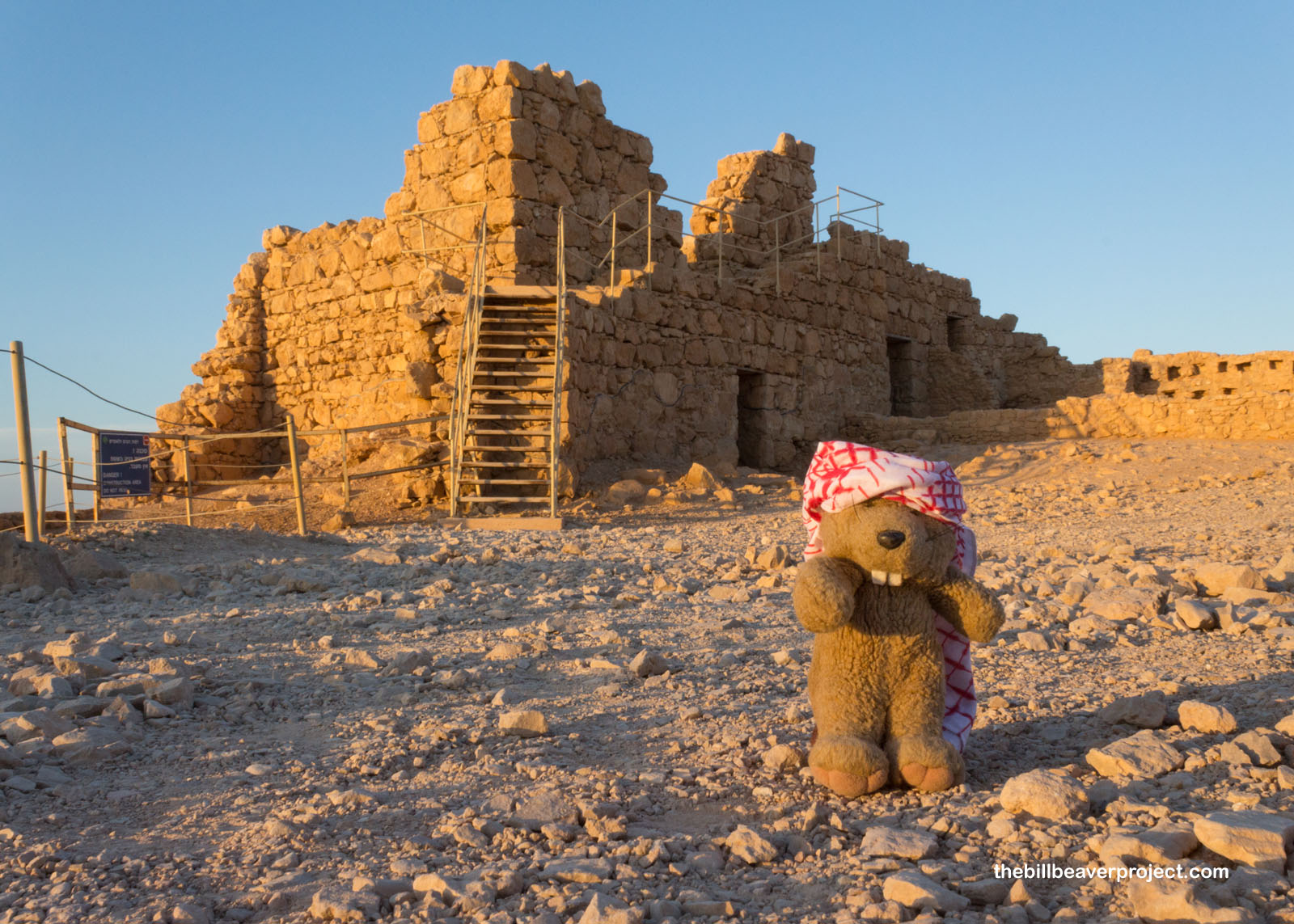 A granary and bathing house atop Masada!