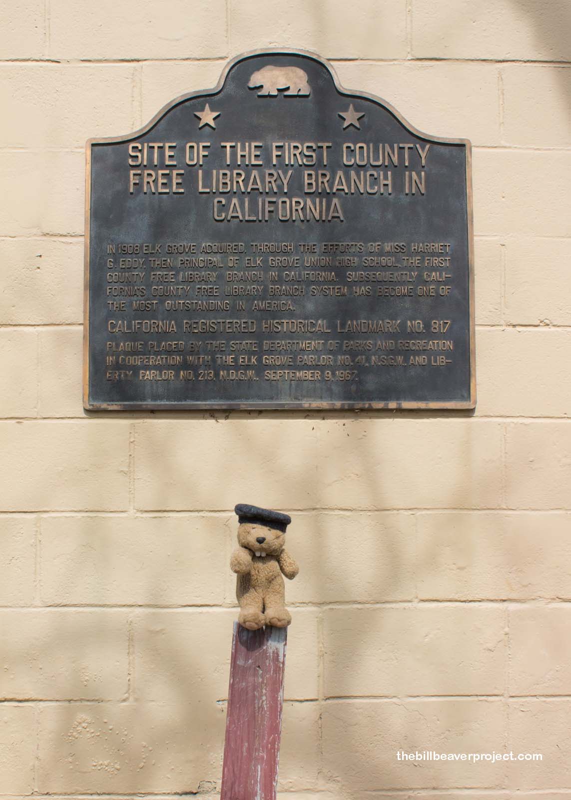 Site of First County Free Library in California