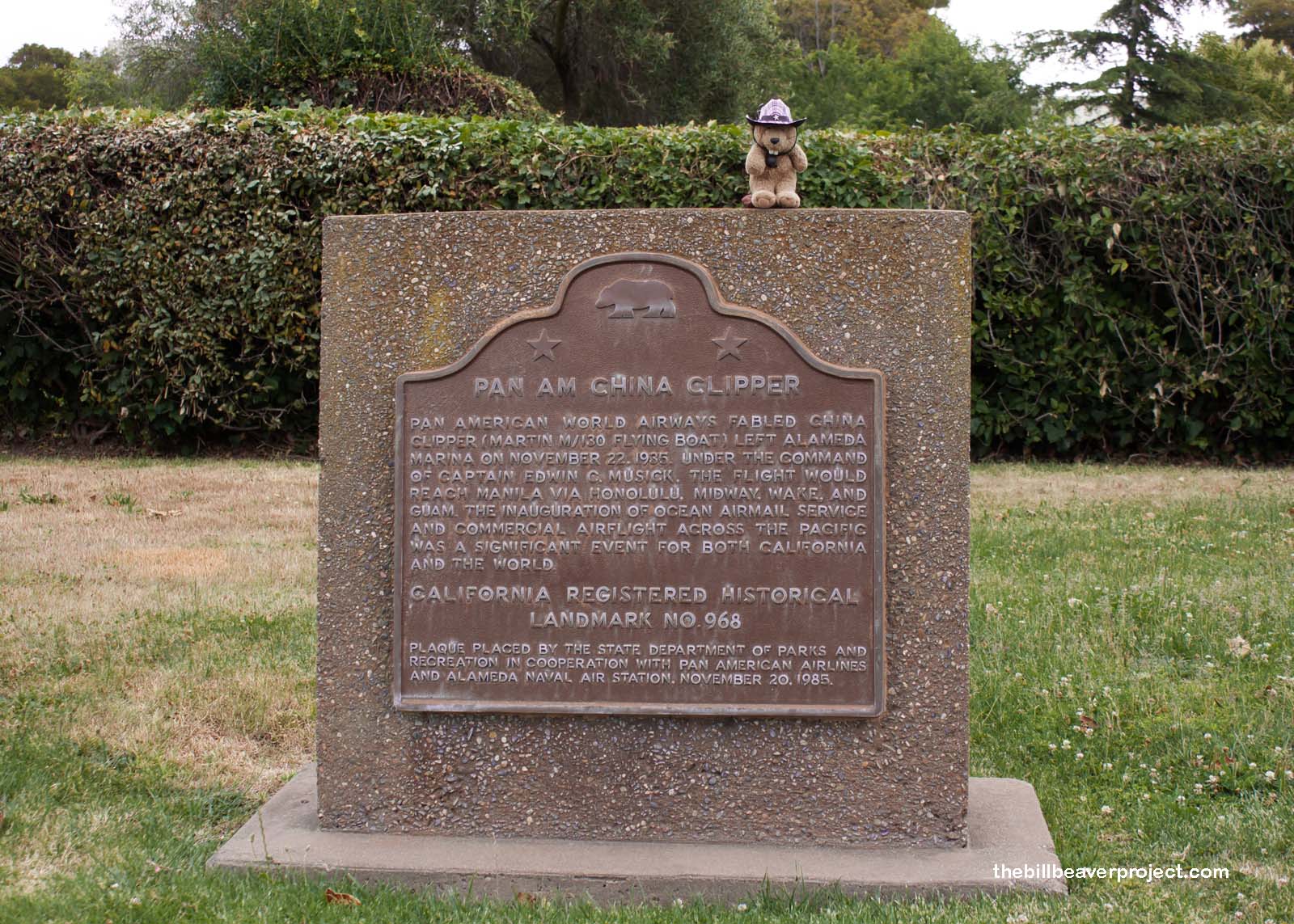 Site of the China Clipper Flight Departure