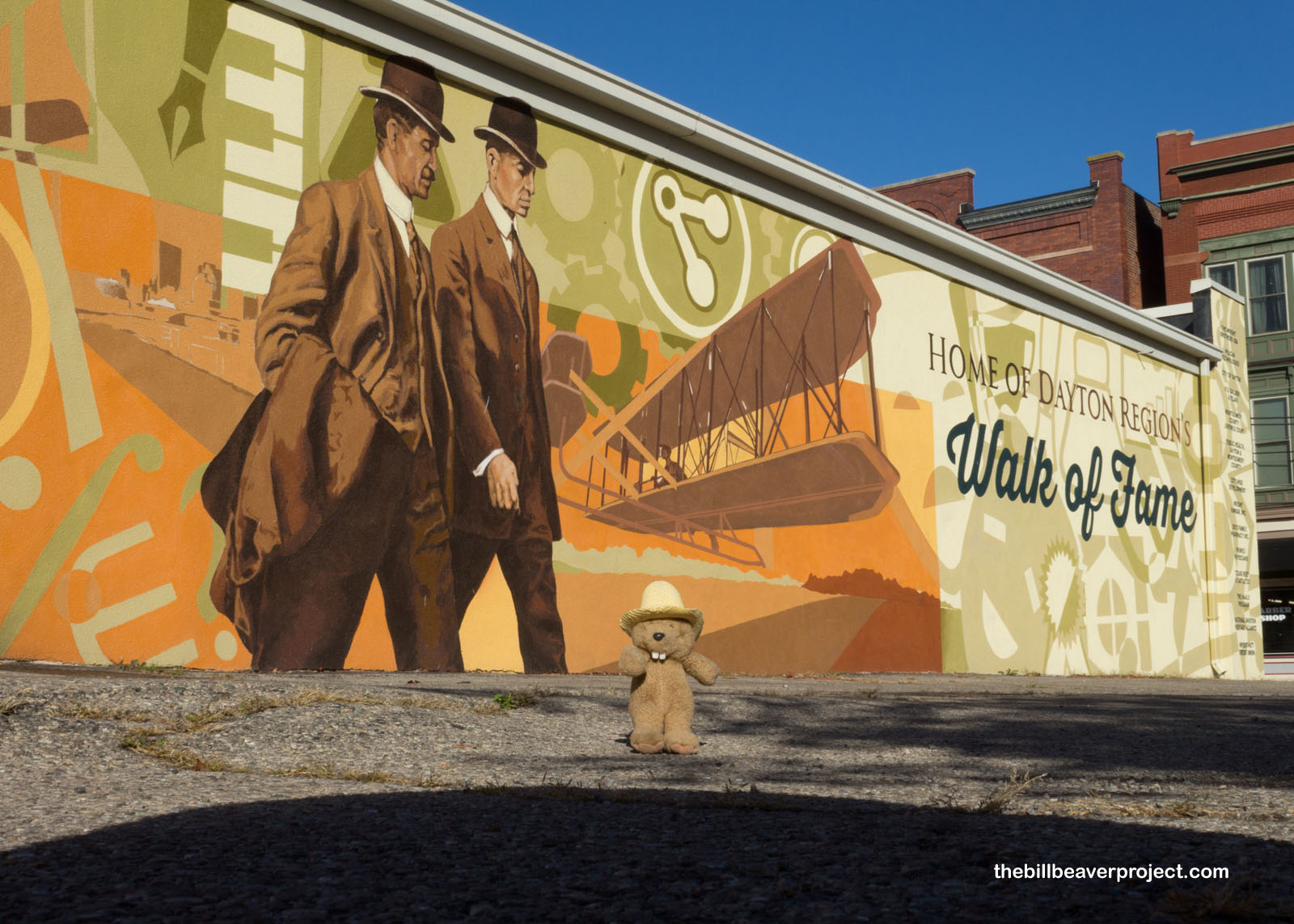 A mural commemorating the Wright Brothers' influence!