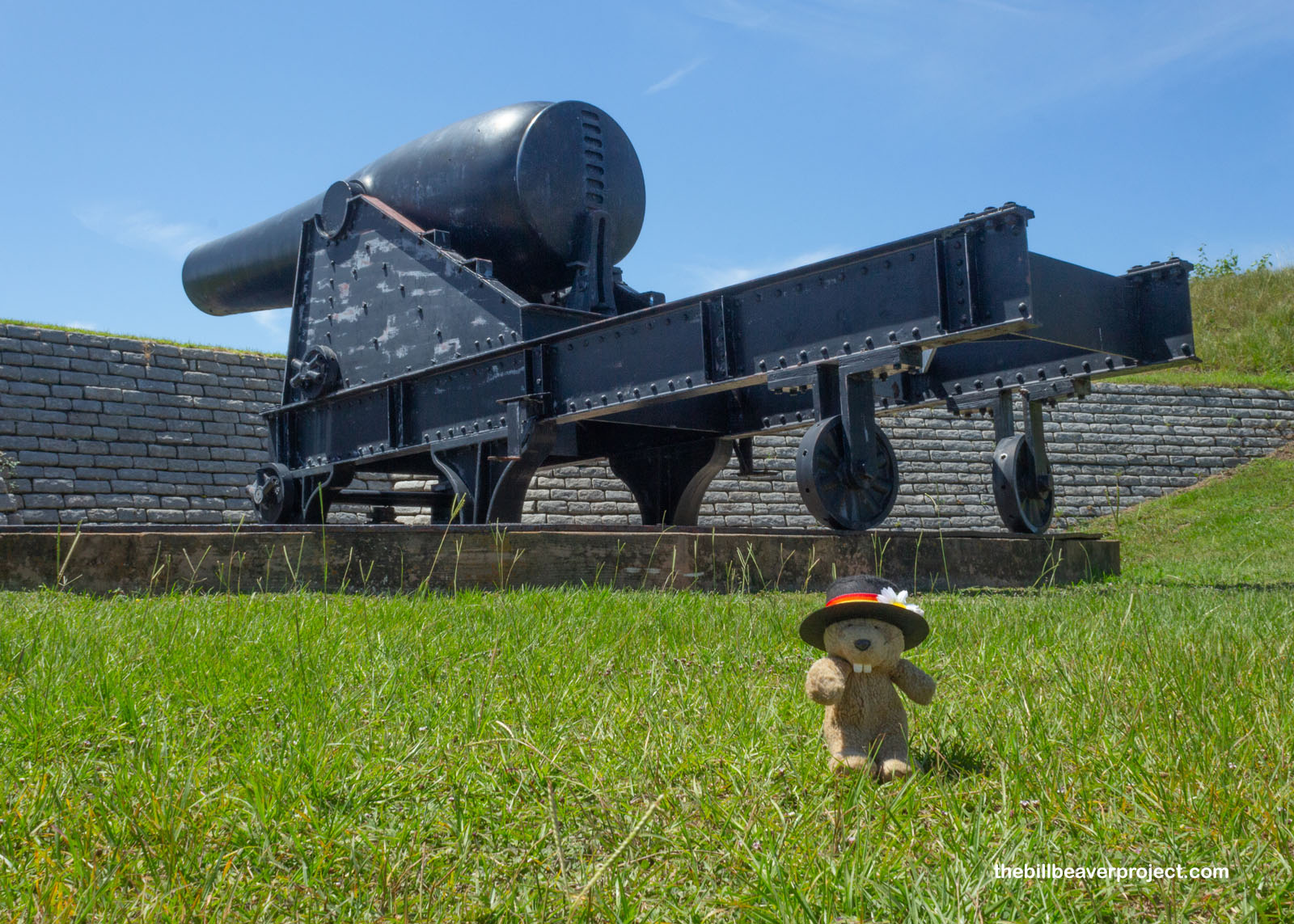 One of the rotating cannons installed at Fort Moultrie!