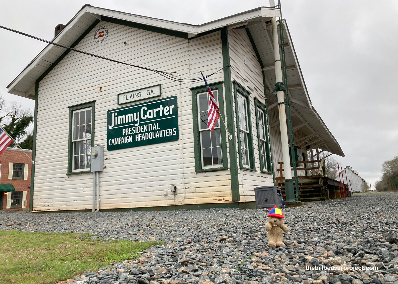 The depot station was Jimmy Carter's campaign headquarters!