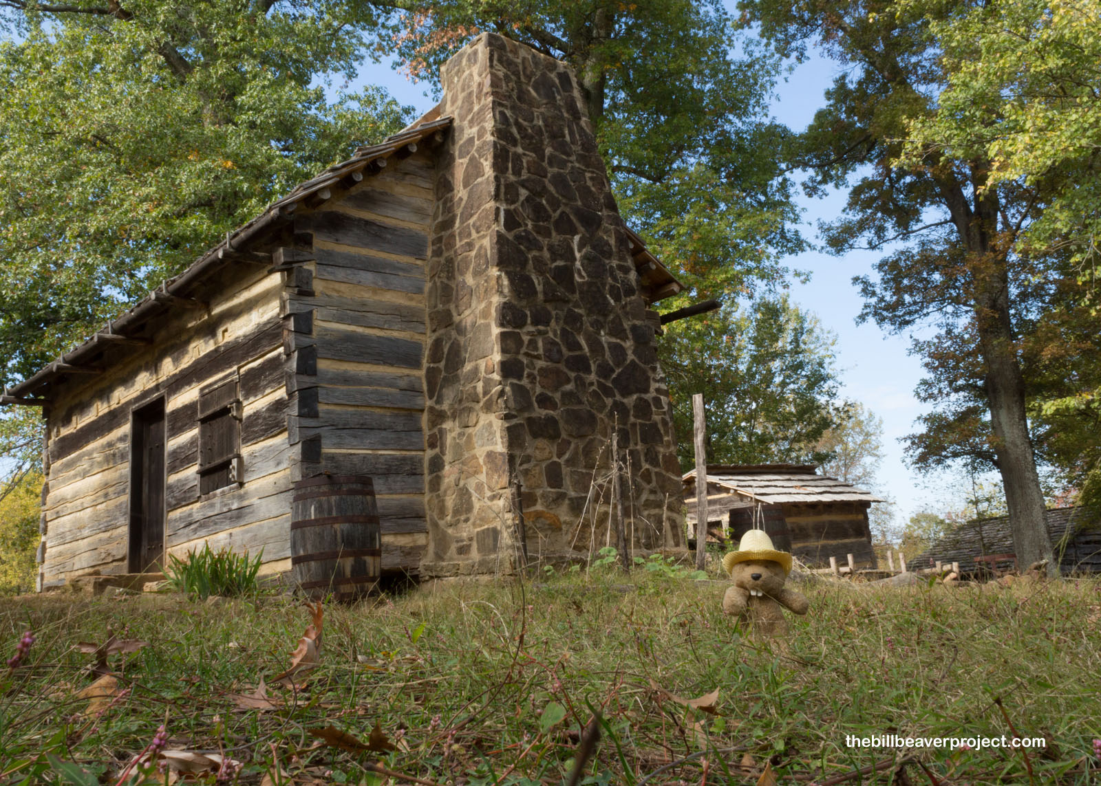 A reconstruction of the Lincoln family cabin!