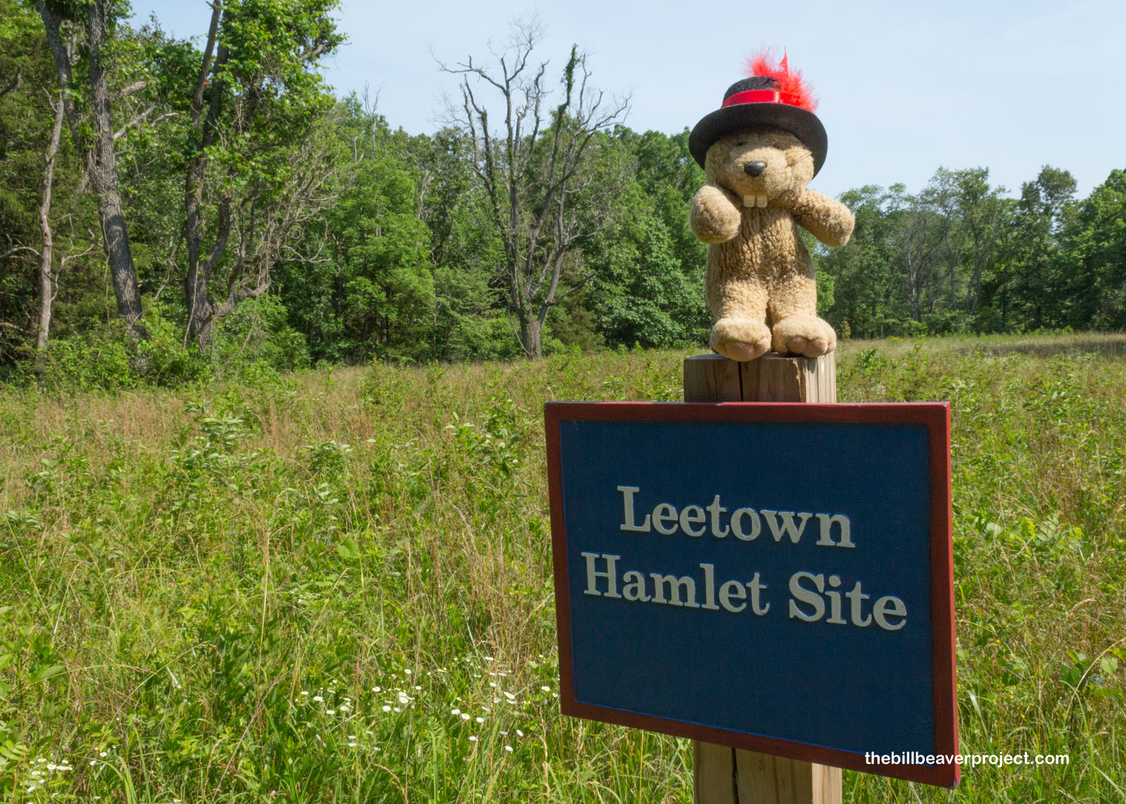 Site of Leetown, where the first fighting broke out!
