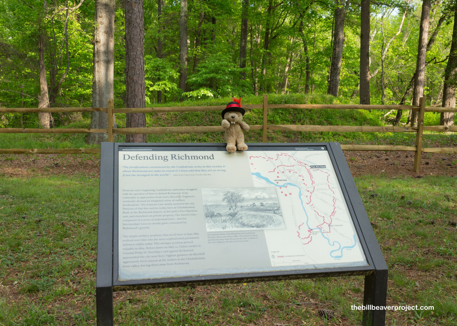 The defenses at Chickahominy Bluff!