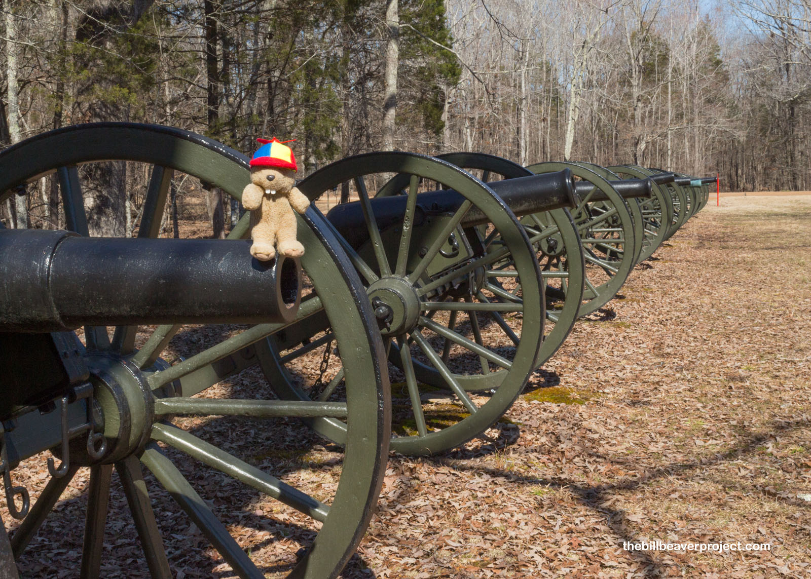 Ruggles' Battery of over 50 cannons!