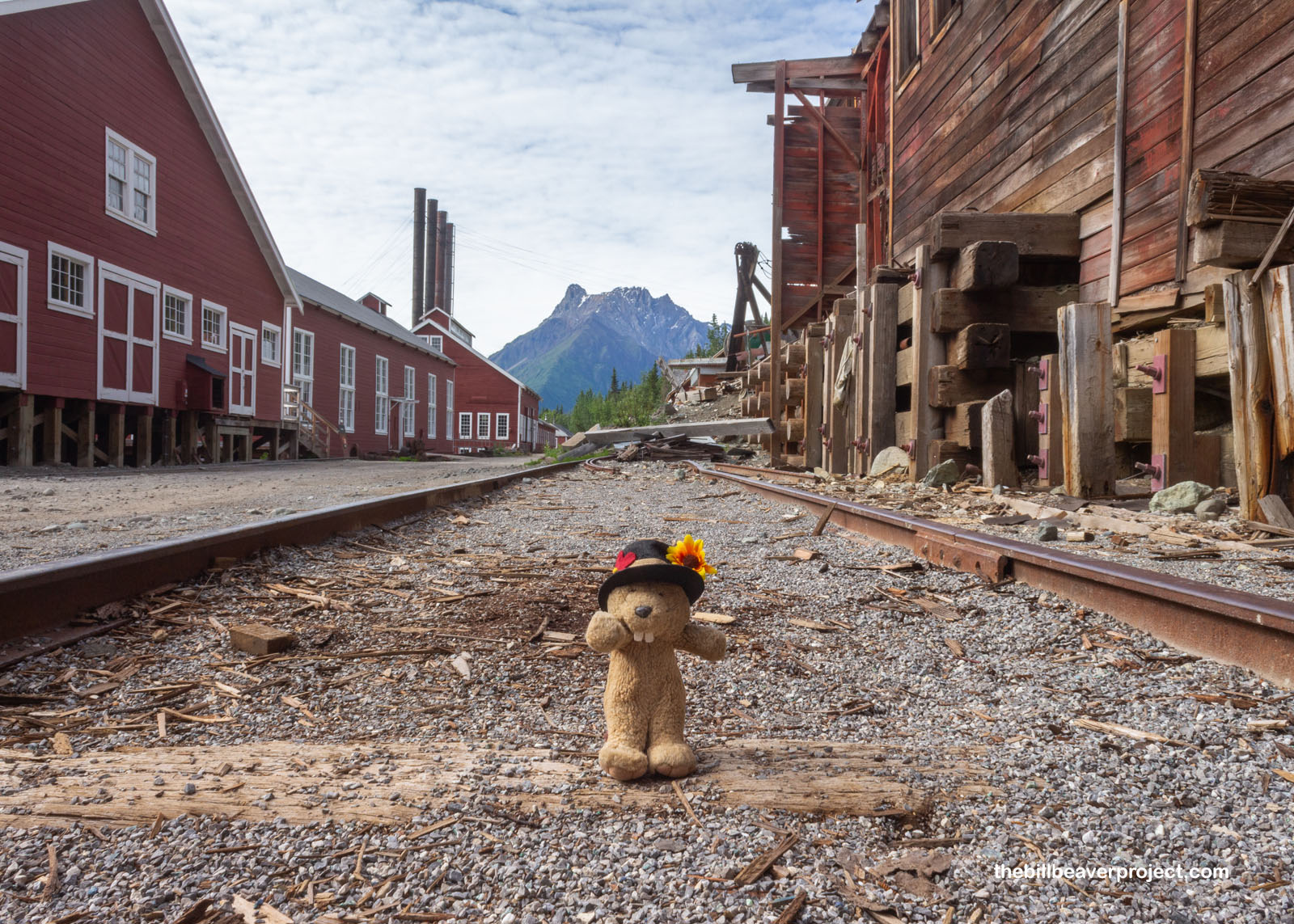 The railway leading out of Kennecott!