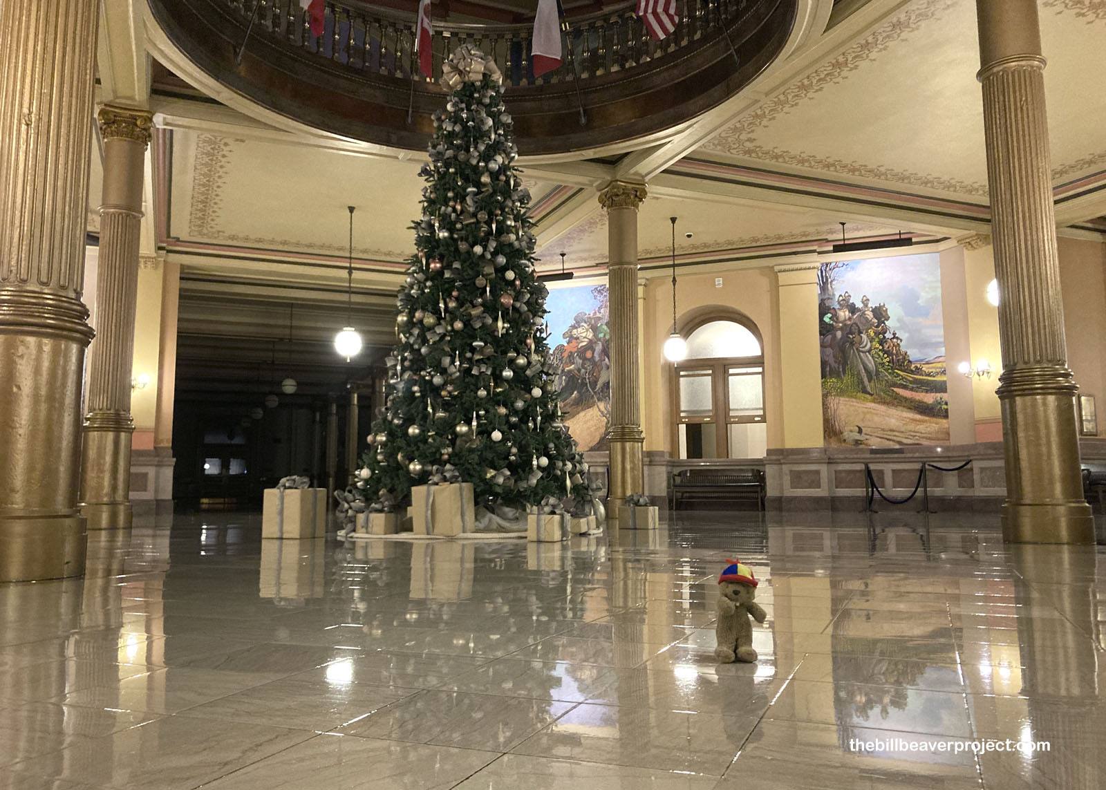 Very festive inside the capitol!