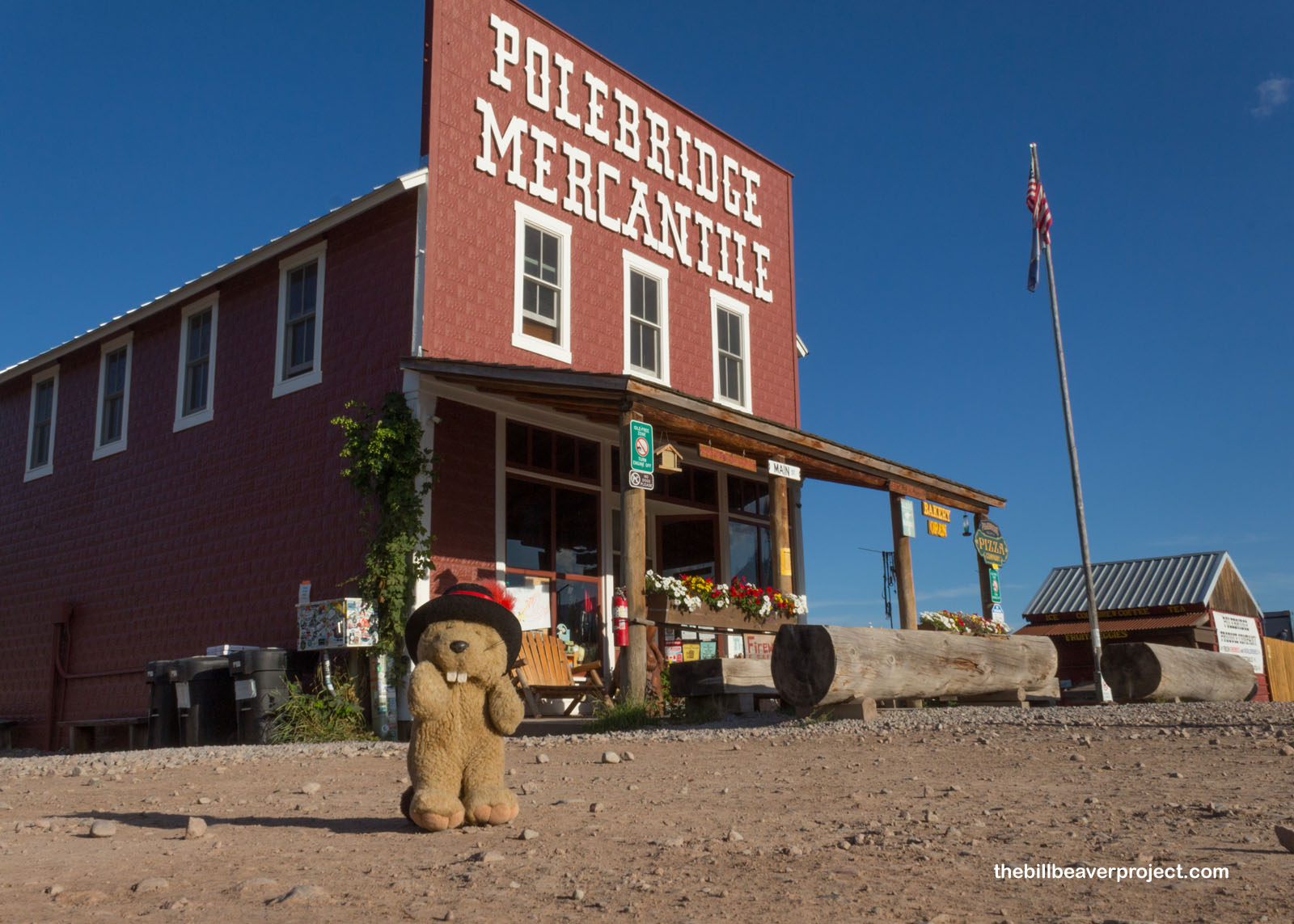 A side view of the famous mercantile!
