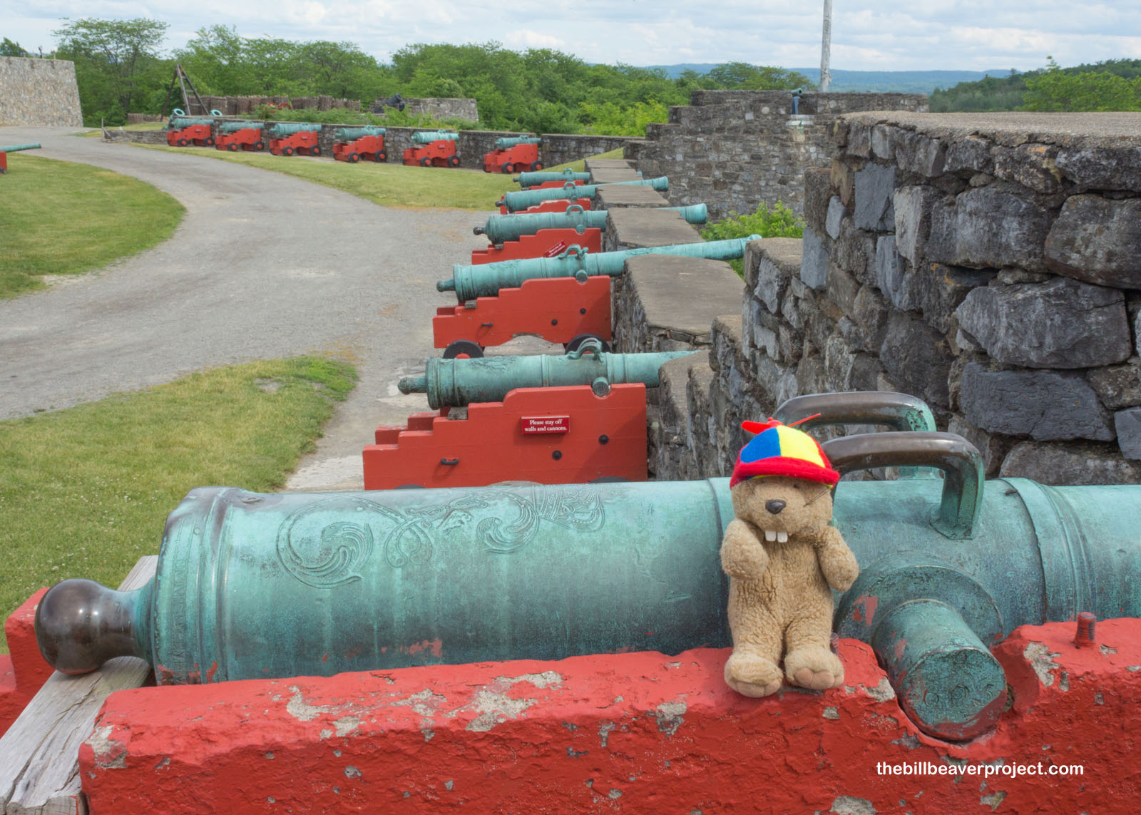 All these cannons would have been an intimidating sight back in the 18th Century!