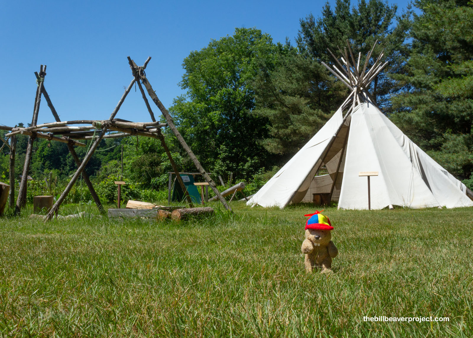 A recreated Abenaki camp called Negôni Alnôbaakik!